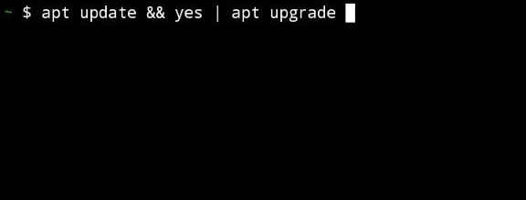 apt update and upgrade output