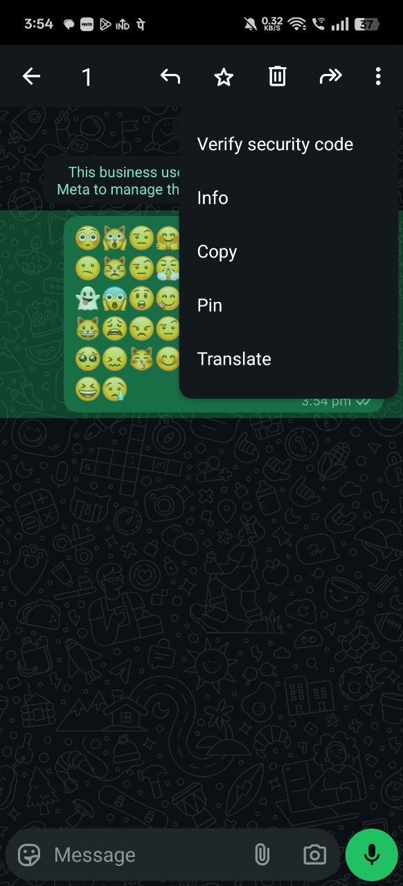Copy Encrypted Message from WhatsApp
