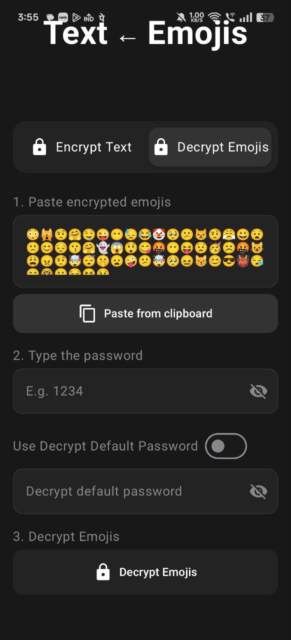 Paste Encrypted Emojis