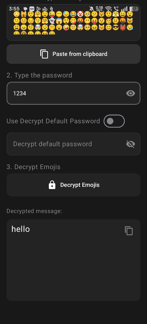 Decrypt Emojis Button