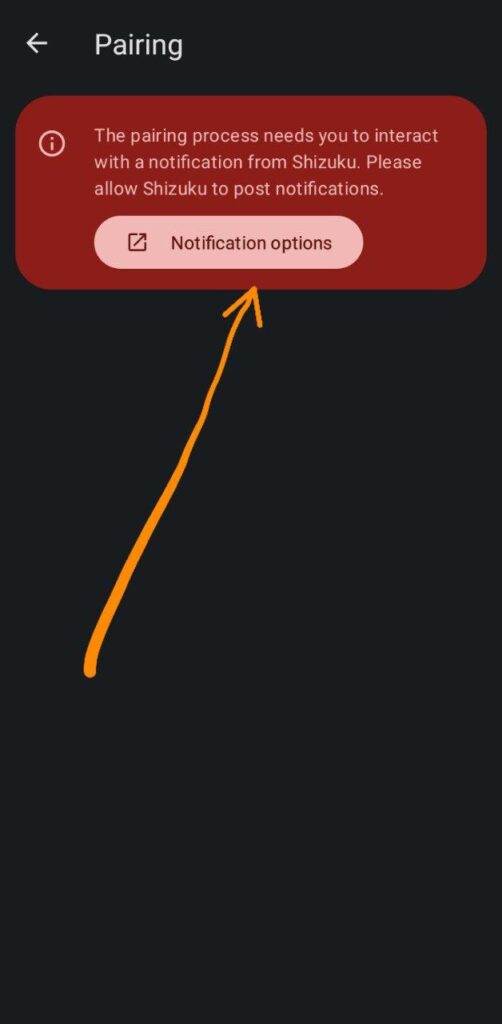Allow notification permission